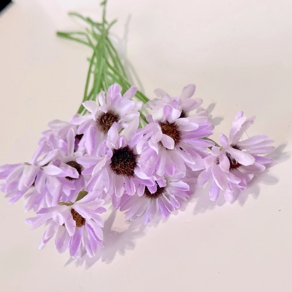 LIFELIKE Purple Daisy Flower Picks Floral Daisies Home Decor Arrangement Wreath